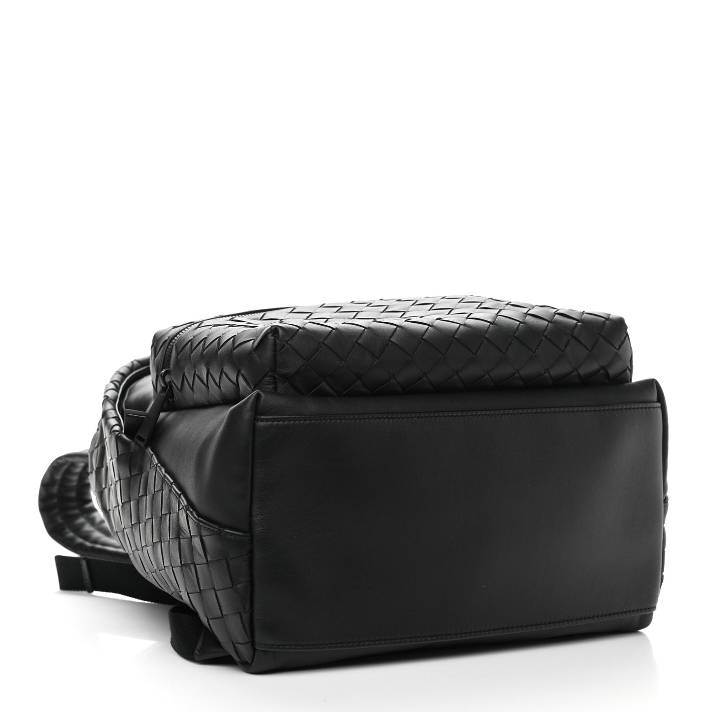 Smooth Calfskin Intrecciato Backpack Black