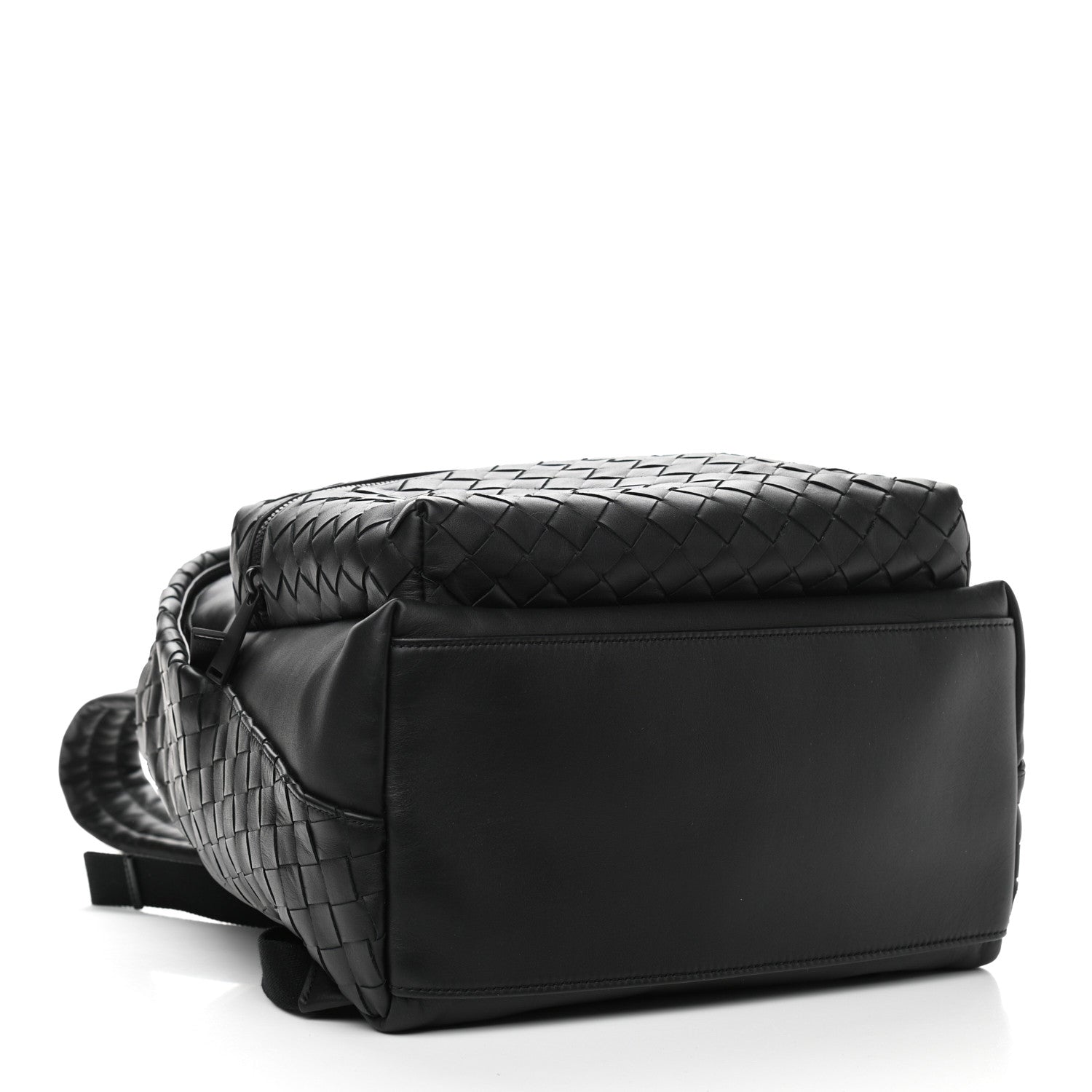 Bottega Veneta Smooth Calfskin Intrecciato Backpack Black 4 of 9
