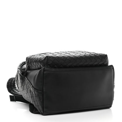 Bottega Veneta Smooth Calfskin Intrecciato Backpack Black 4 of 9