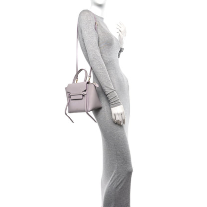 Celine Grained Calfskin Nano Belt Bag Lavender Grey 2 of 14