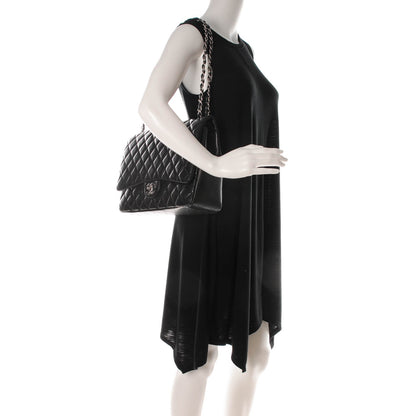 Chanel Lambskin Quilted Maxi Double Flap Black 2 of 8