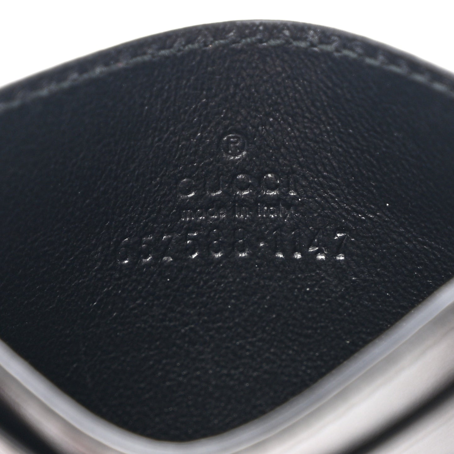Smooth Calfskin GG Marmont Card Holder Black