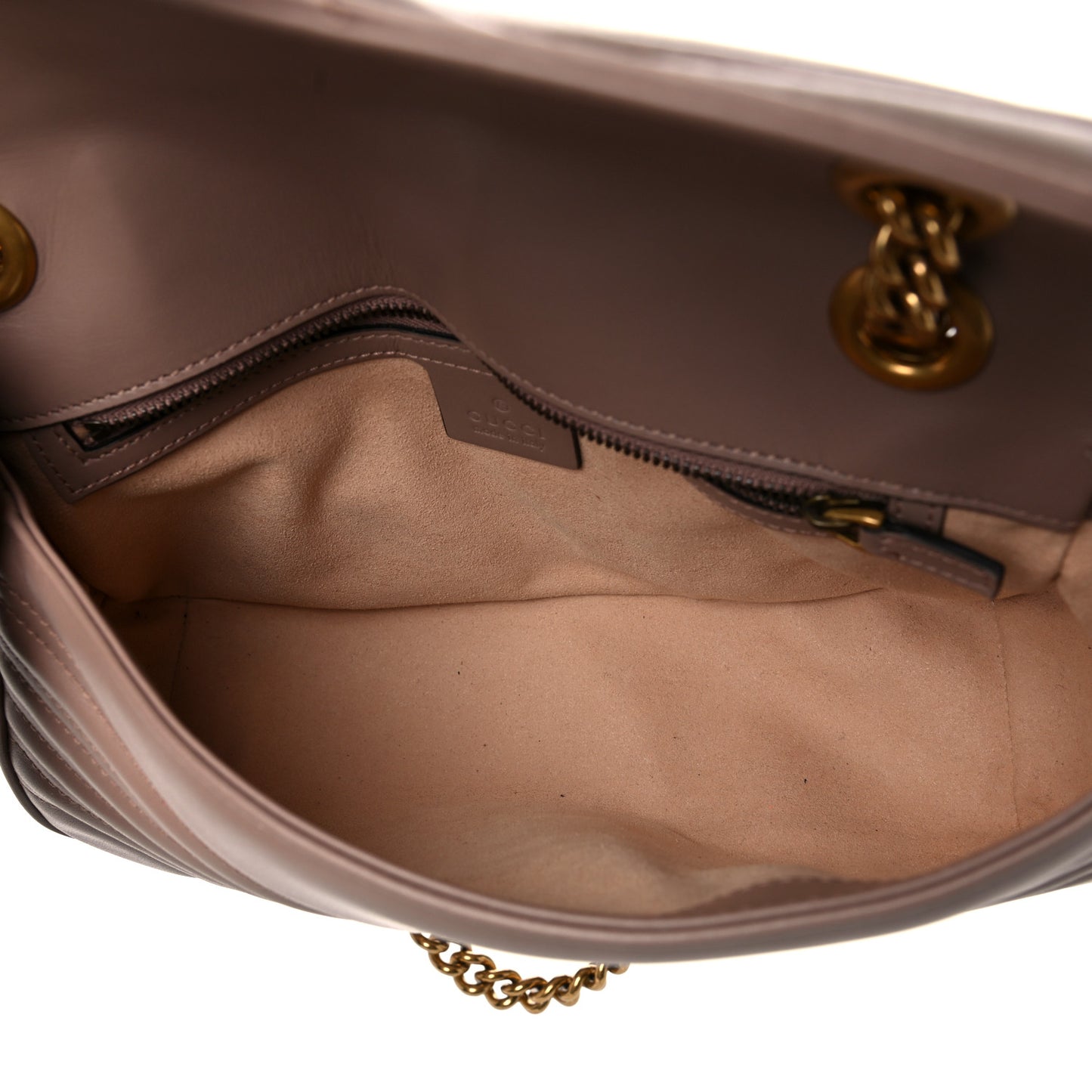 Calfskin Matelasse Small GG Marmont Shoulder Bag Porcelain Rose