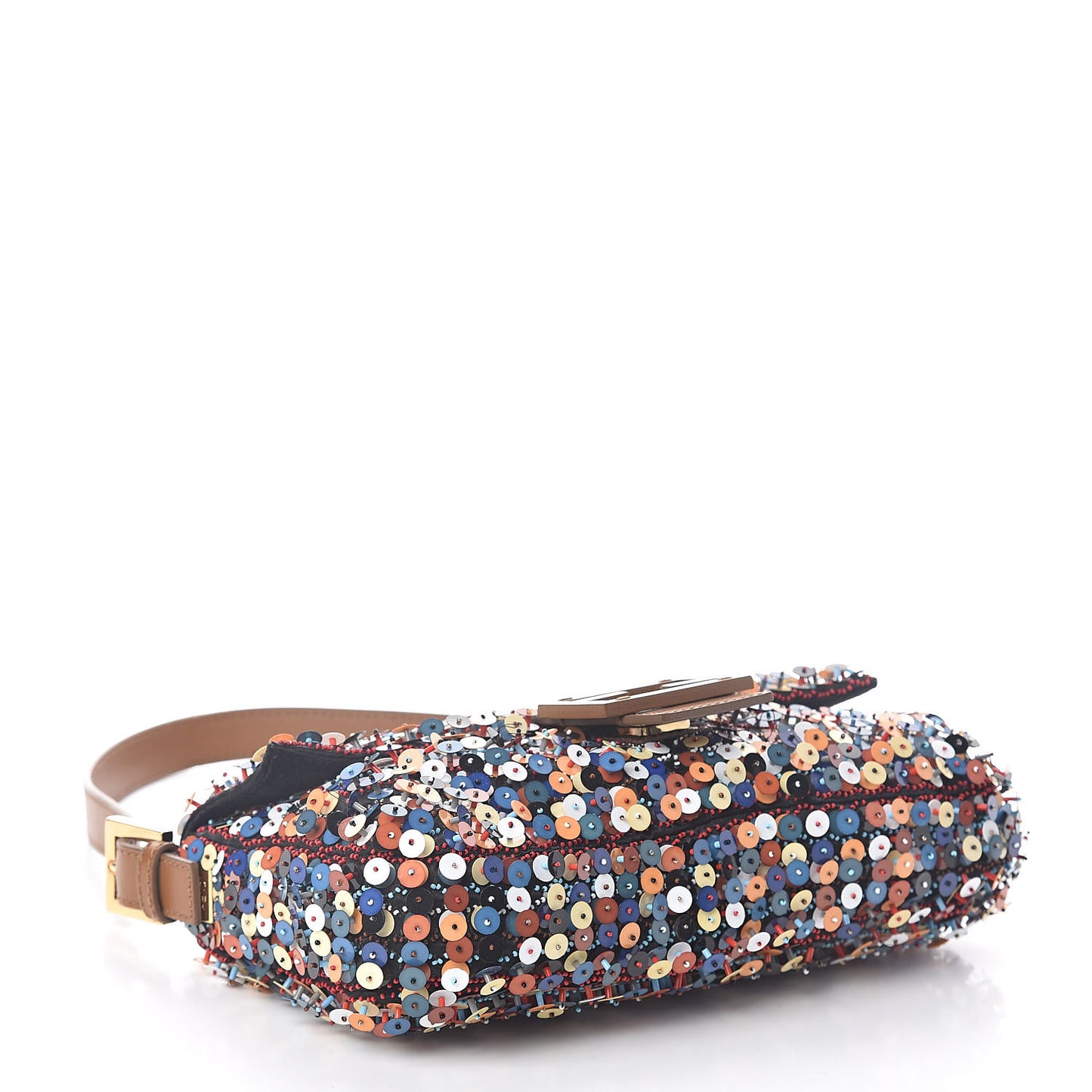 Sequin Embroidered Baguette Multicolor