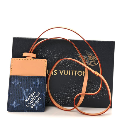 Louis Vuitton Monogram Heritage Badge Holder Ocean Blue 6 of 6