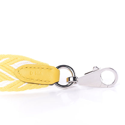 Hermes Toile Swift 25mm Sangle ZigZag Shoulder Strap Jaune de Naples White 4 of 5