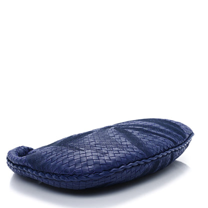 Bottega Veneta Embroidered Nappa Intrecciato Large Veneta Hobo Atlantic 4 of 11