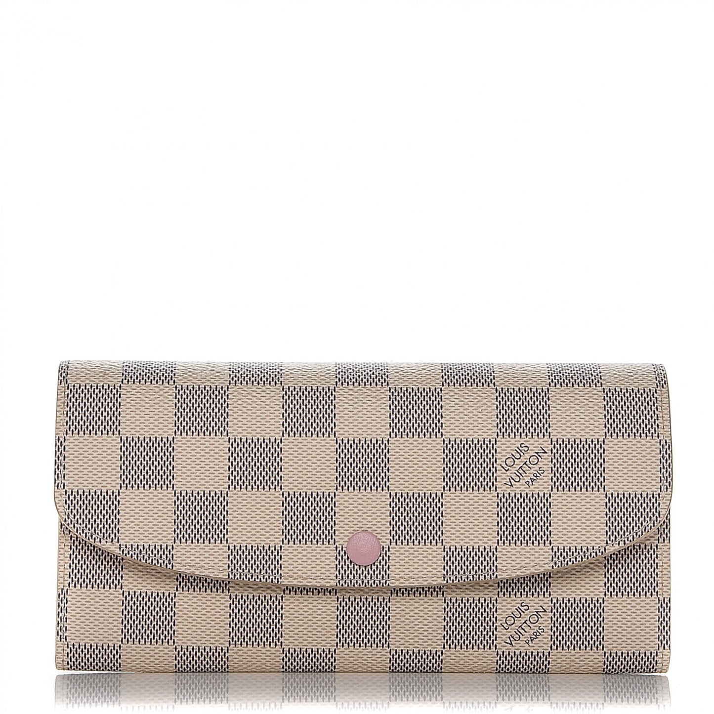 Damier Azur Emilie Wallet Rose Ballerine