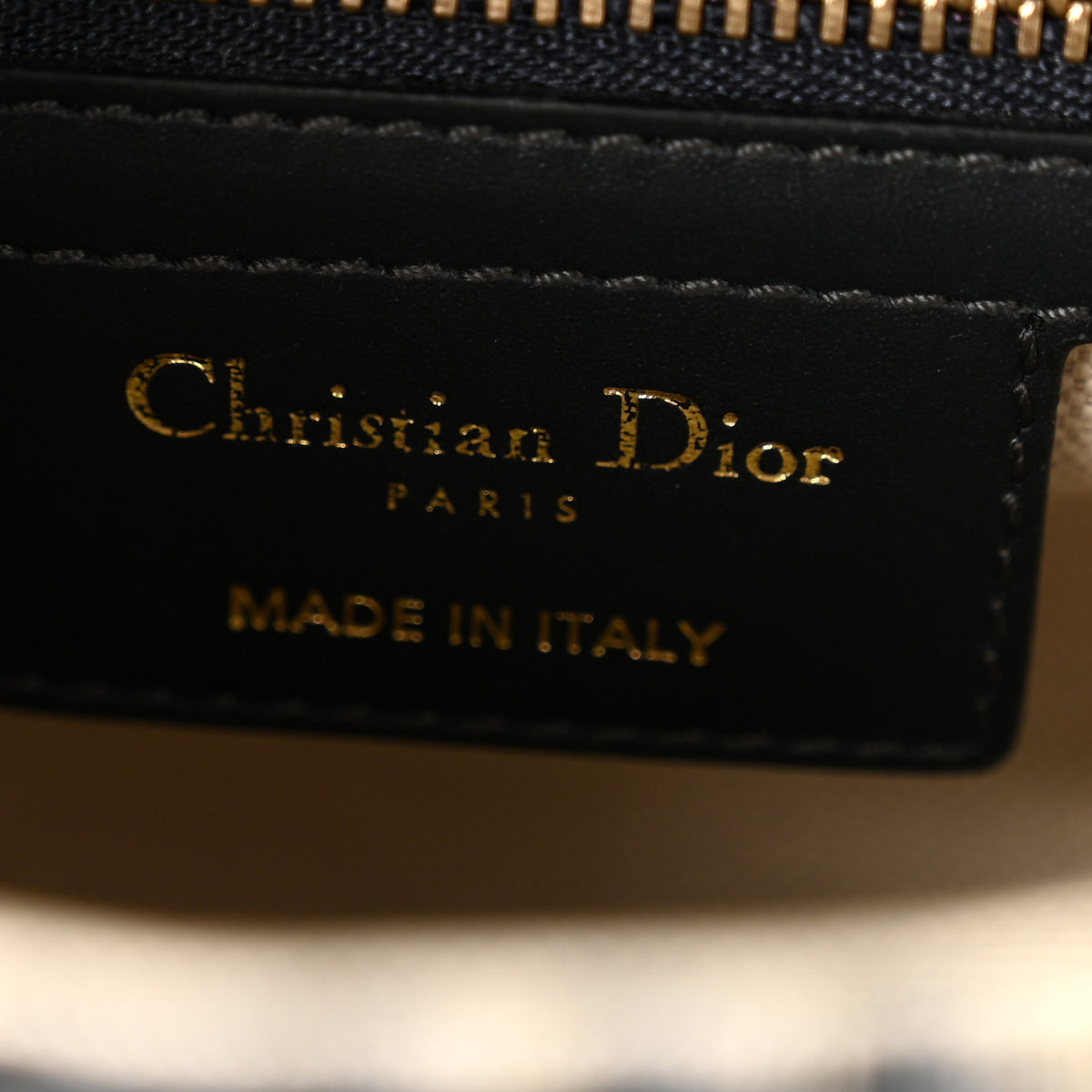Christian Dior Oblique Saddle Bag With Strap Blue 6 of 11