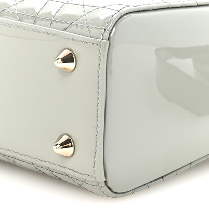 Christian Dior Patent Cannage Small Lady Dior Grey 9 of 9