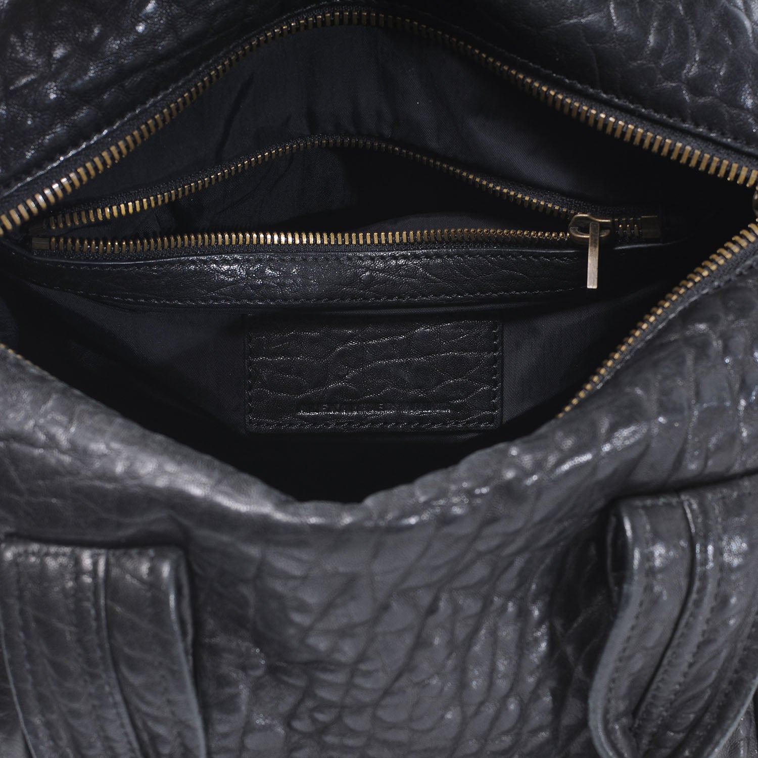 Alexander Wang Leather Rocco w Gold Hardware Black 6 of 7