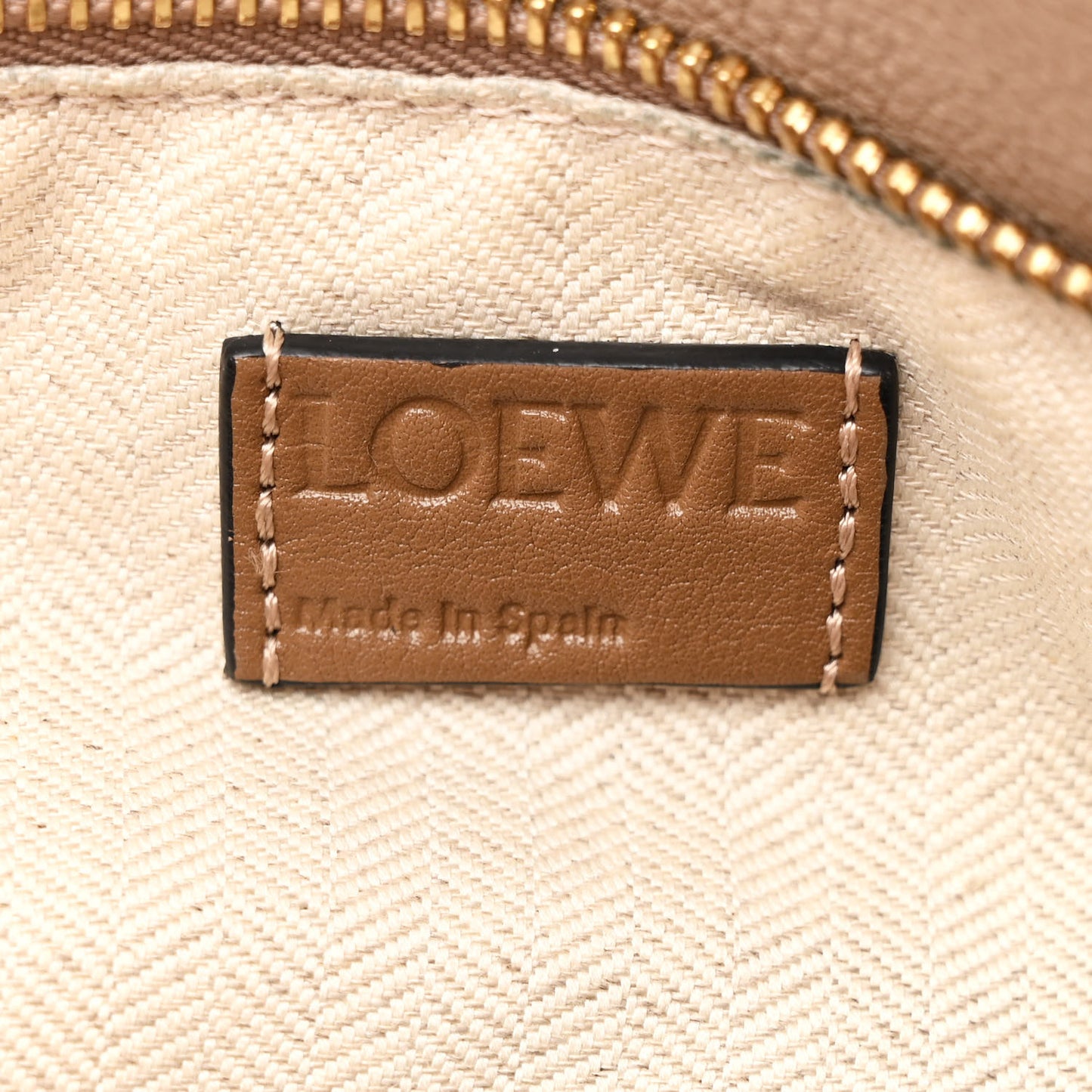 Grained Calfskin Small Puzzle Bag Sand Mink
