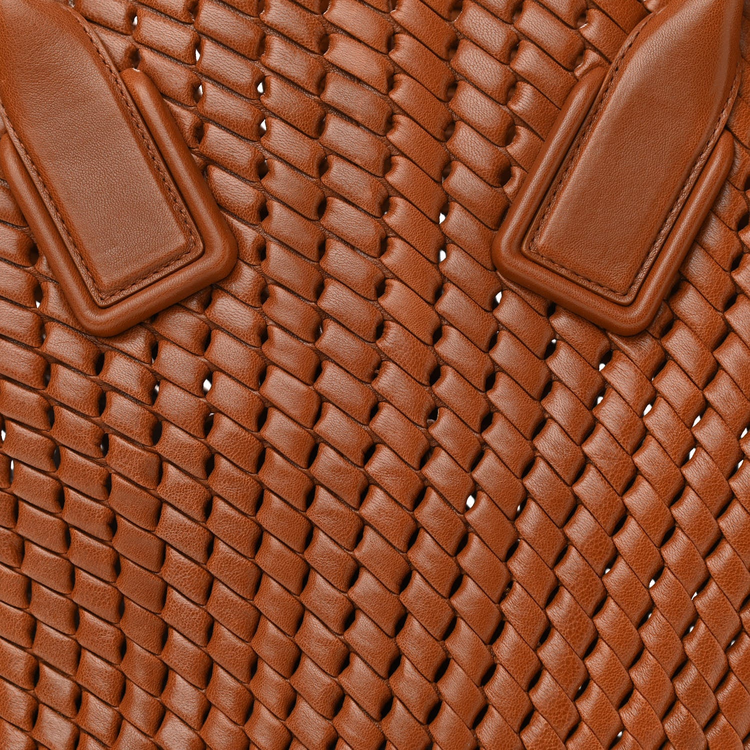 Bottega Veneta Nappa Intrecciato Rete Tote Wood 9 of 11