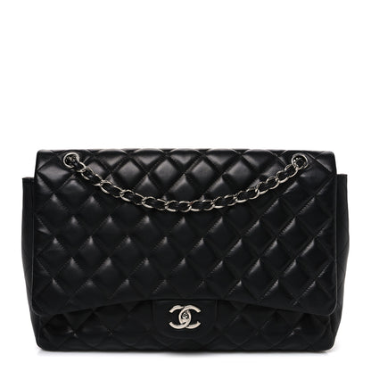 Chanel Lambskin Quilted Maxi Single Flap Black 1 of 10