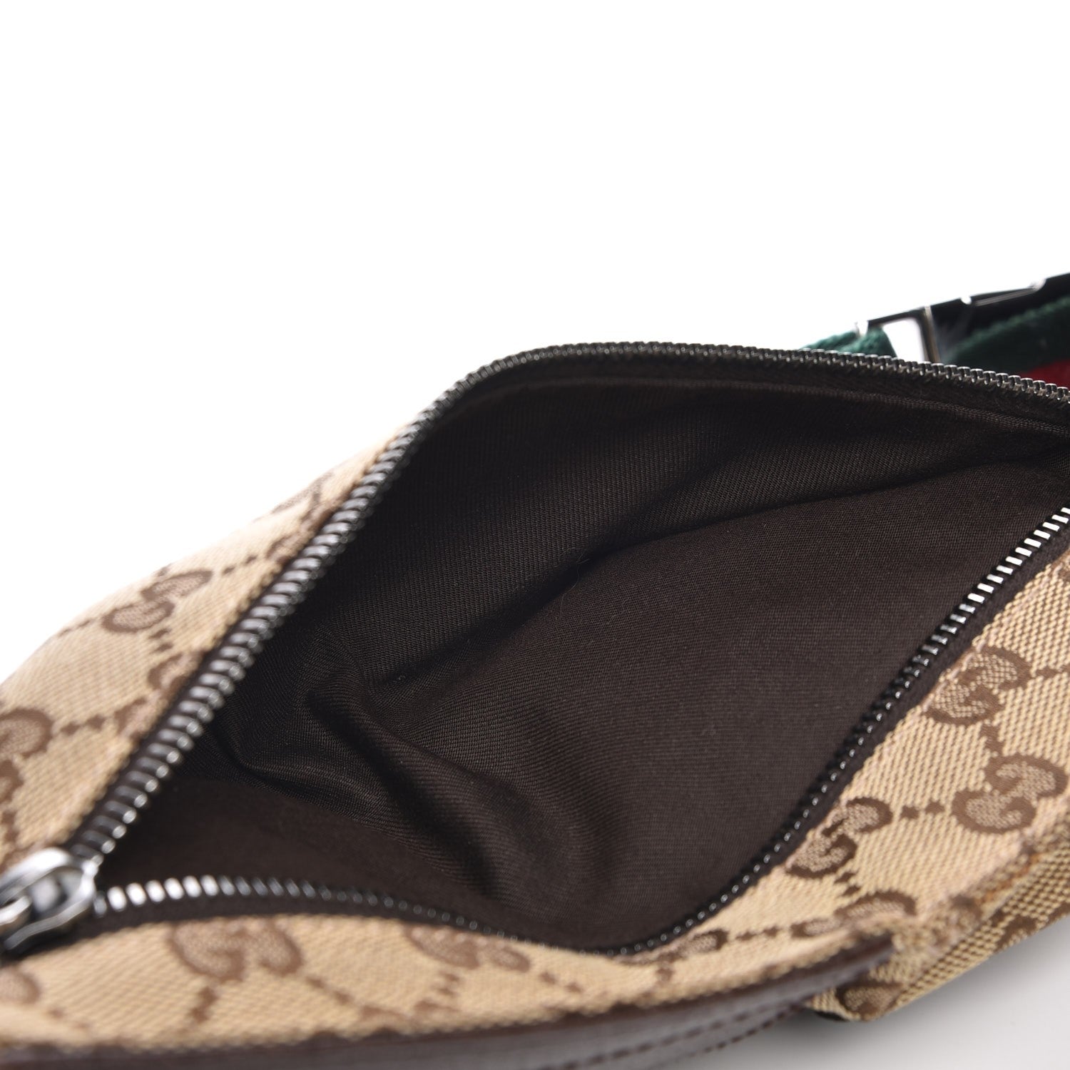 Gucci Monogram Web Belt Bag Dark Brown 5 of 9