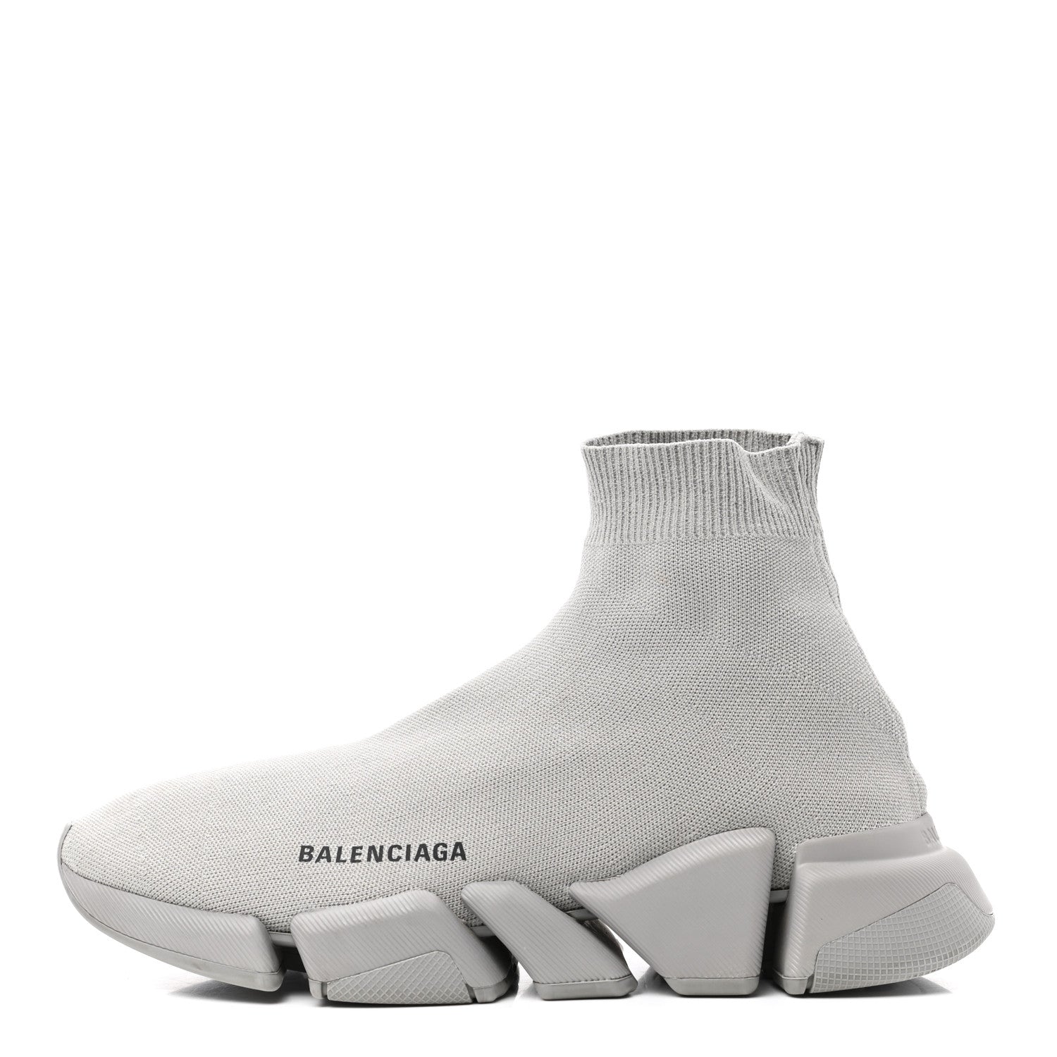 Balenciaga Technical 3D Recycled Knit Womens Speed 2.0 Sneakers 39 Monocolor Grey 1 of 10