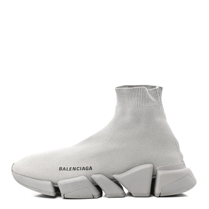 Balenciaga Technical 3D Recycled Knit Womens Speed 2.0 Sneakers 39 Monocolor Grey 1 of 10