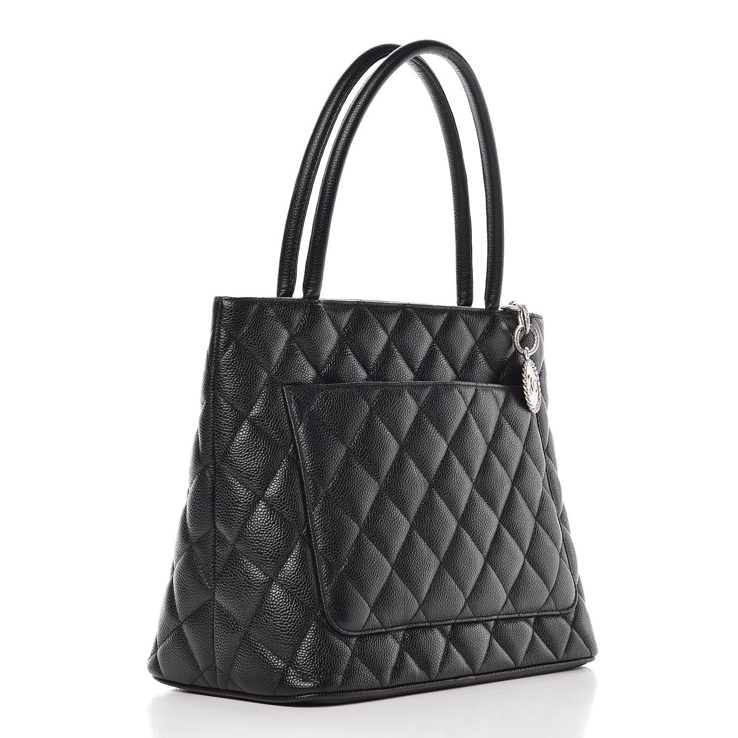 Chanel Caviar Quilted Medallion Tote Black 3 of 6