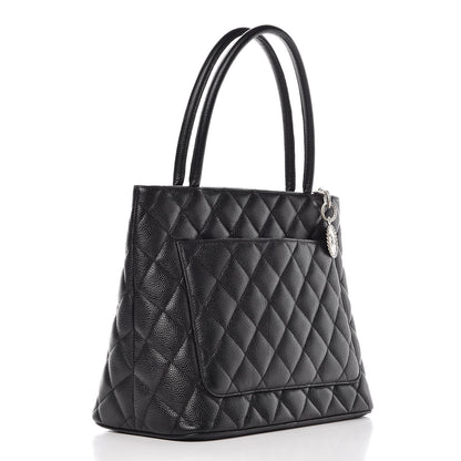 Chanel Caviar Quilted Medallion Tote Black 3 of 6