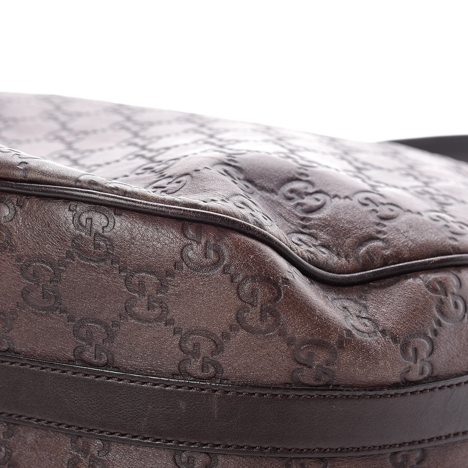 Gucci Guccissima Medium GG Twins Hobo Dark Brown 16 of 18