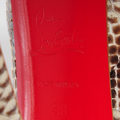 Christian Louboutin Ayers Daffodile 160 Pumps 39 Stone 6 of 7