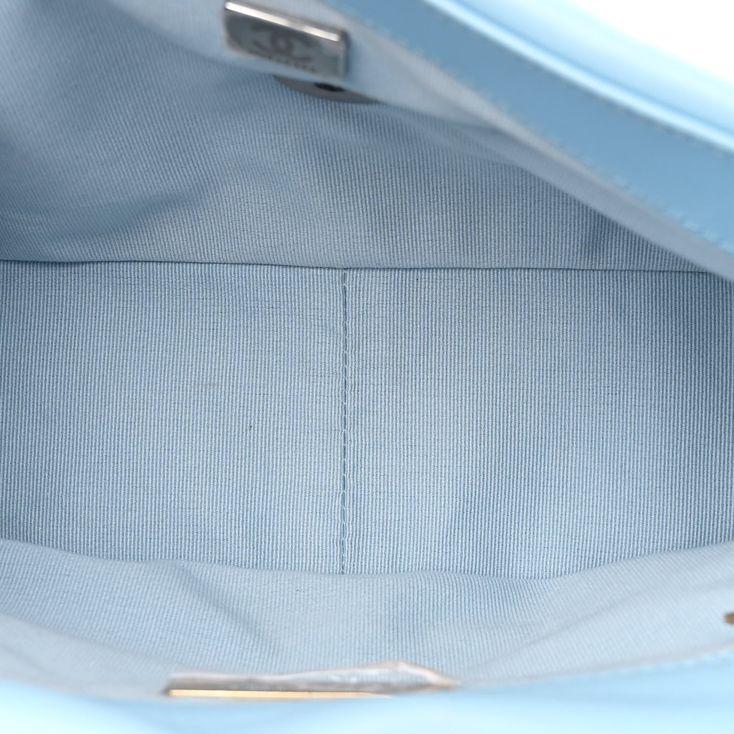 Chanel Lambskin Quilted Medium Chanel 19 Flap Light Blue 5 of 11