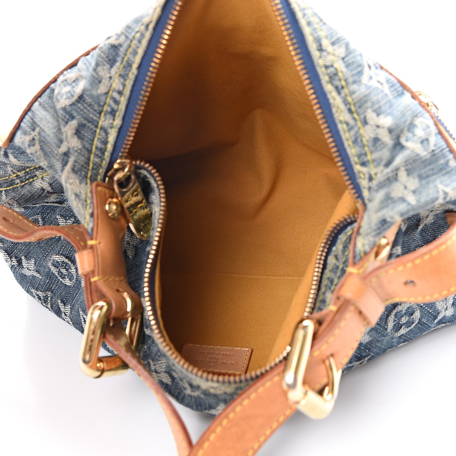 Louis Vuitton Monogram Denim Baggy PM Blue 4 of 14