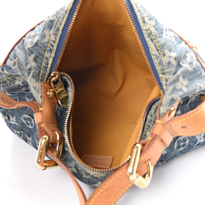 Louis Vuitton Monogram Denim Baggy PM Blue 4 of 14
