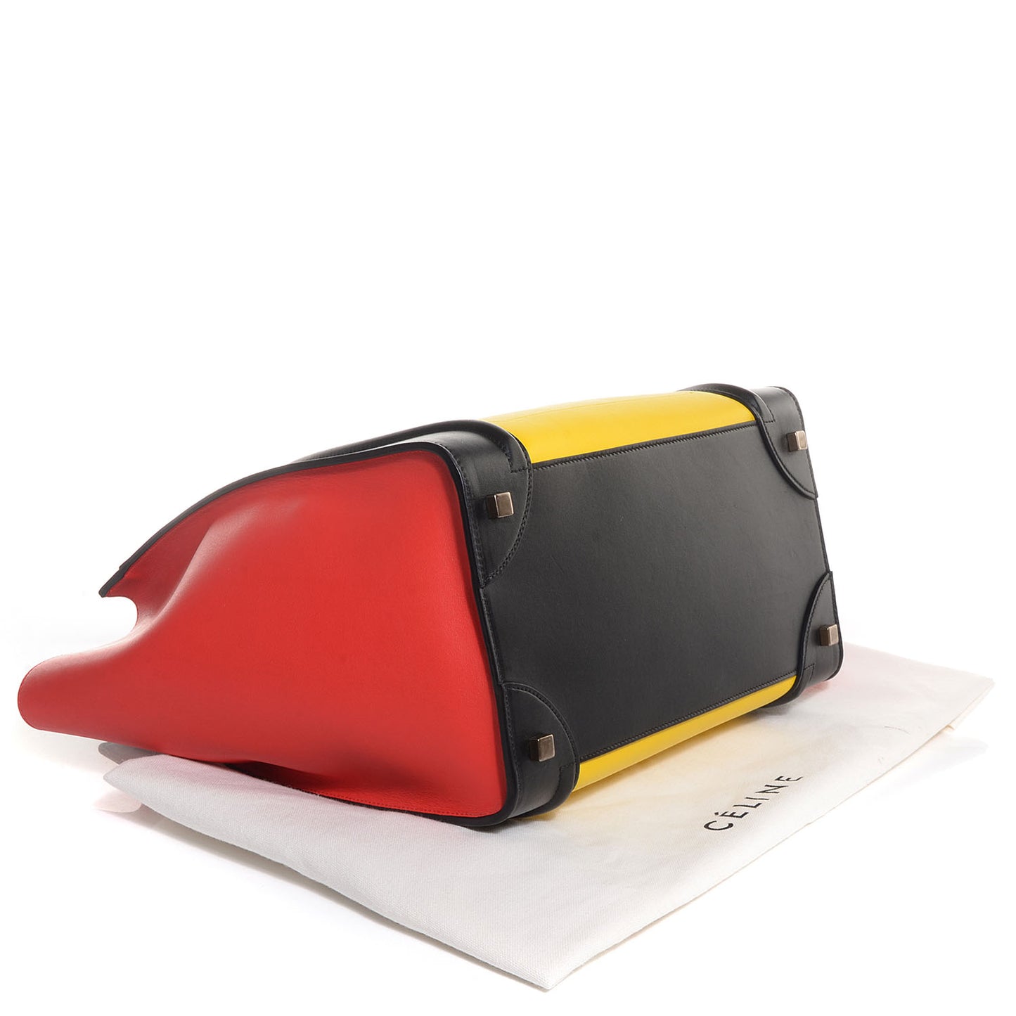 Smooth Calfskin Mini Tri-Color Luggage Sunflower