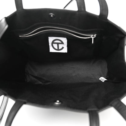 Telfar Vegan Leather Medium Shopping Bag Black 5 of 12