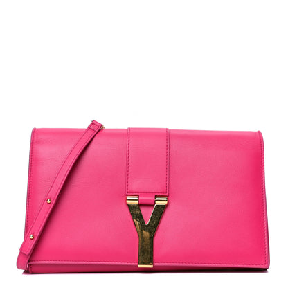 Saint Laurent Calfskin Classic Y Ligne Chain Wallet Bubblegum 1 of 5