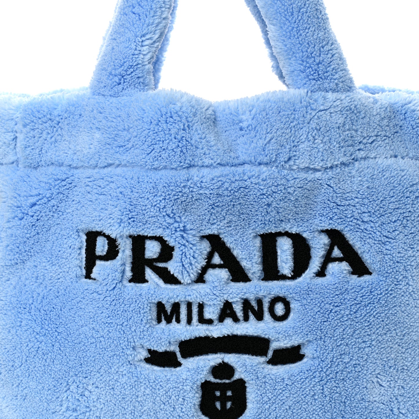 Terry Cloth Tote Bag Celeste Black