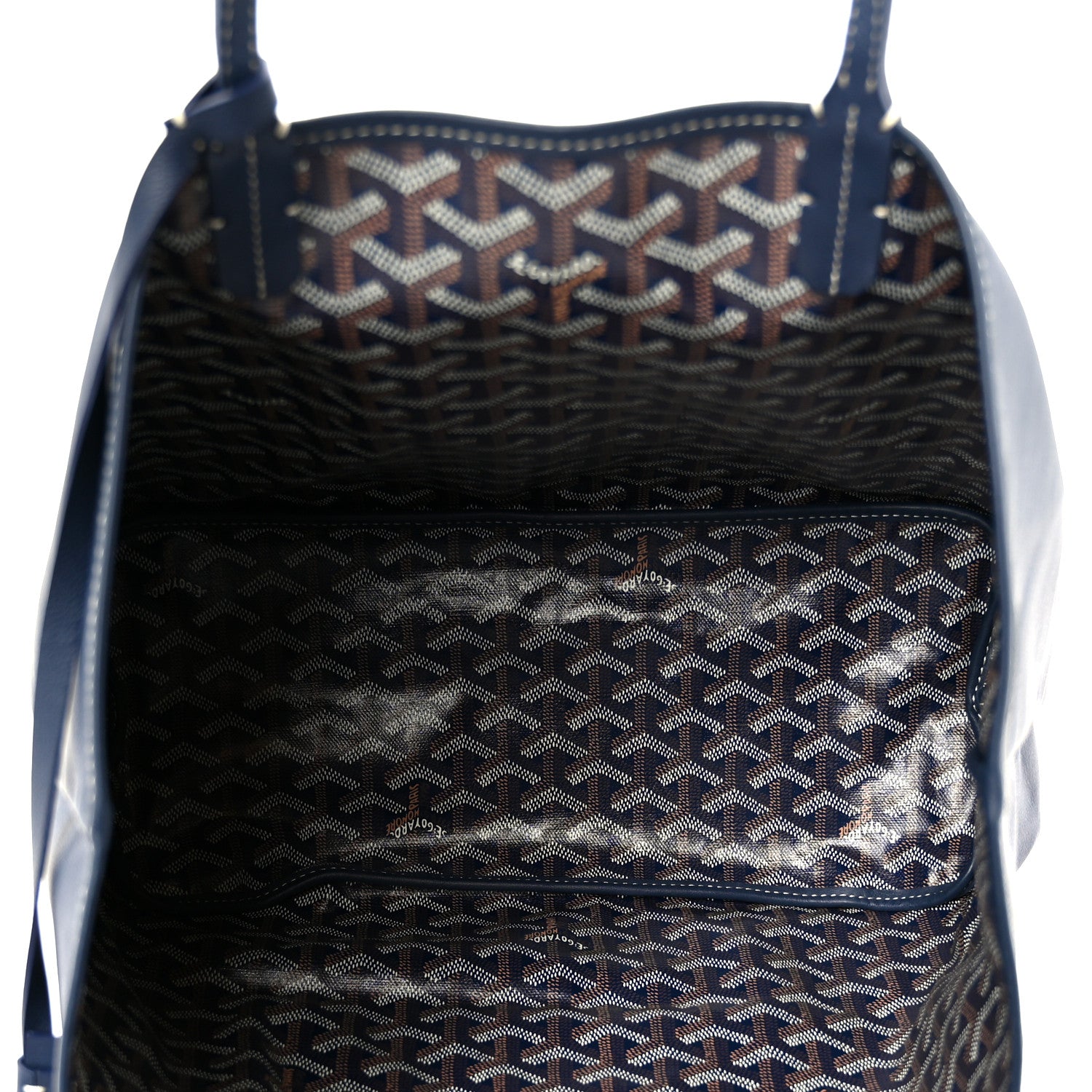Goyard Goyardine Reversible Anjou PM Navy 10 of 19