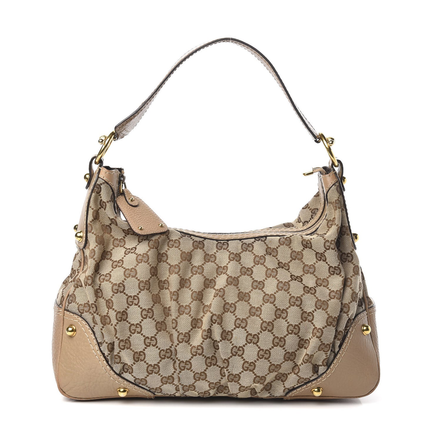 Monogram Medium Jockey Hobo Beige