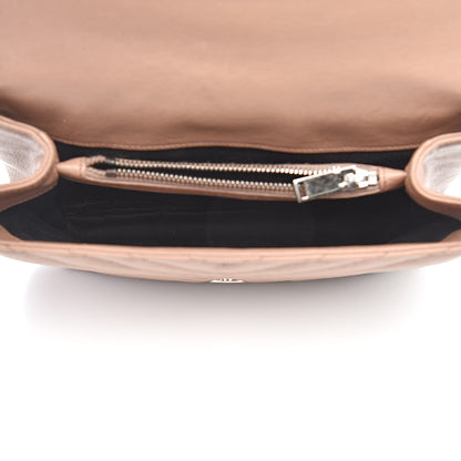 Saint Laurent Sheepskin Matelasse Chevron Monogram Medium College Bag Fard 5 of 12