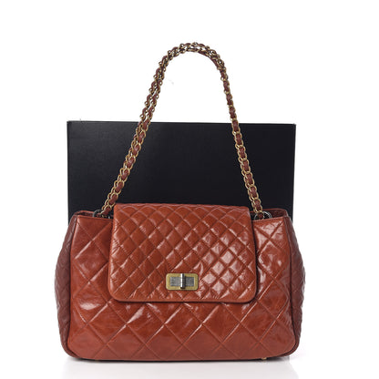 Chanel Glazed Crinkled Lambskin Large East West Flap Red 10 of 10