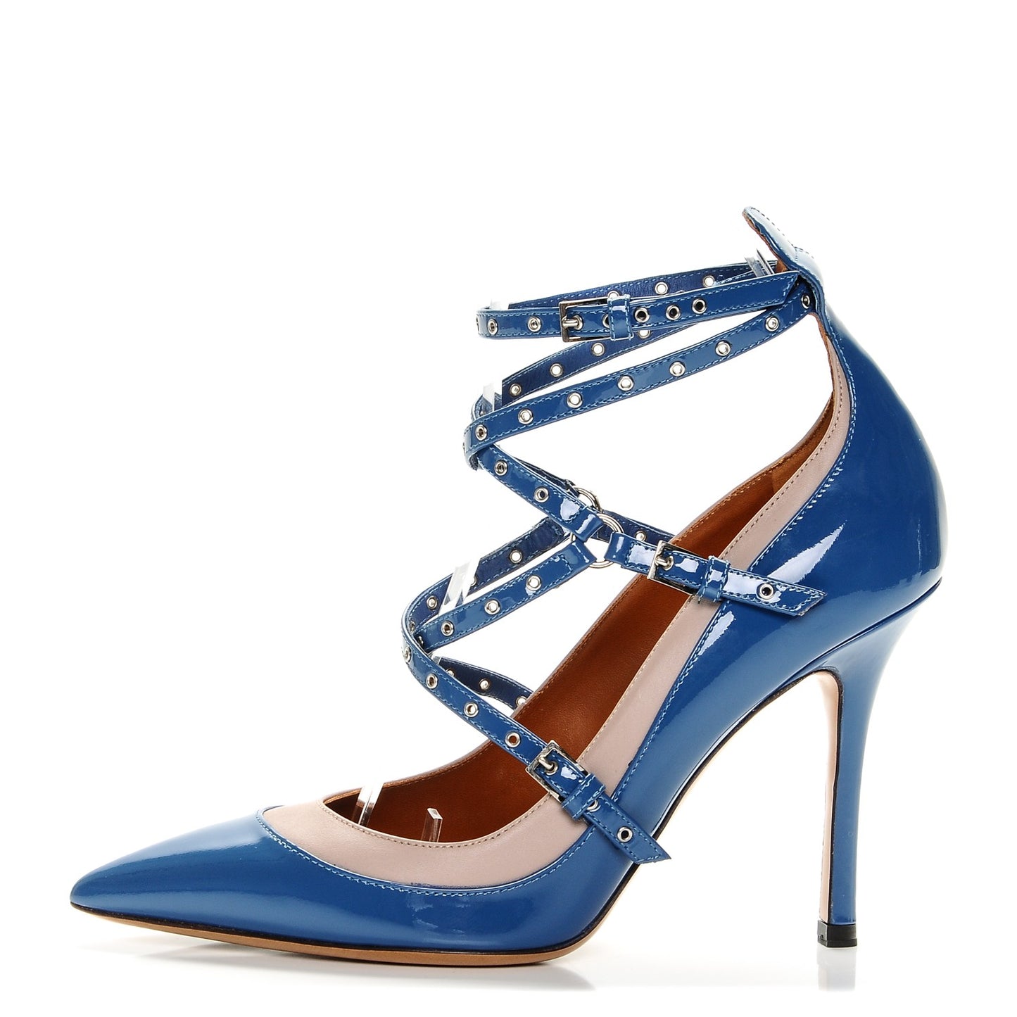 Patent Love Latch 100mm Pumps 36 Indaco Poudre
