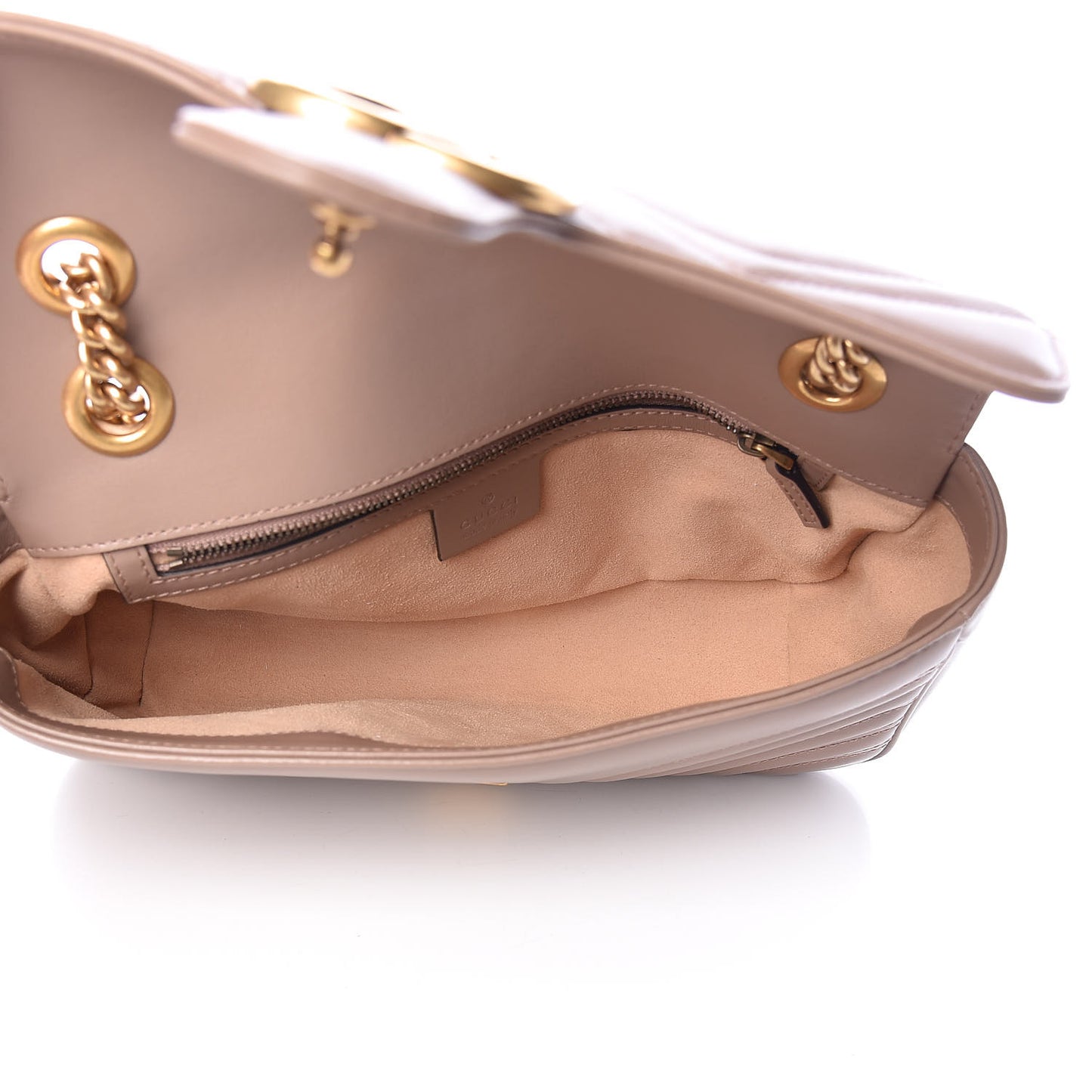 Calfskin Matelasse Small GG Marmont Shoulder Bag Porcelain Rose