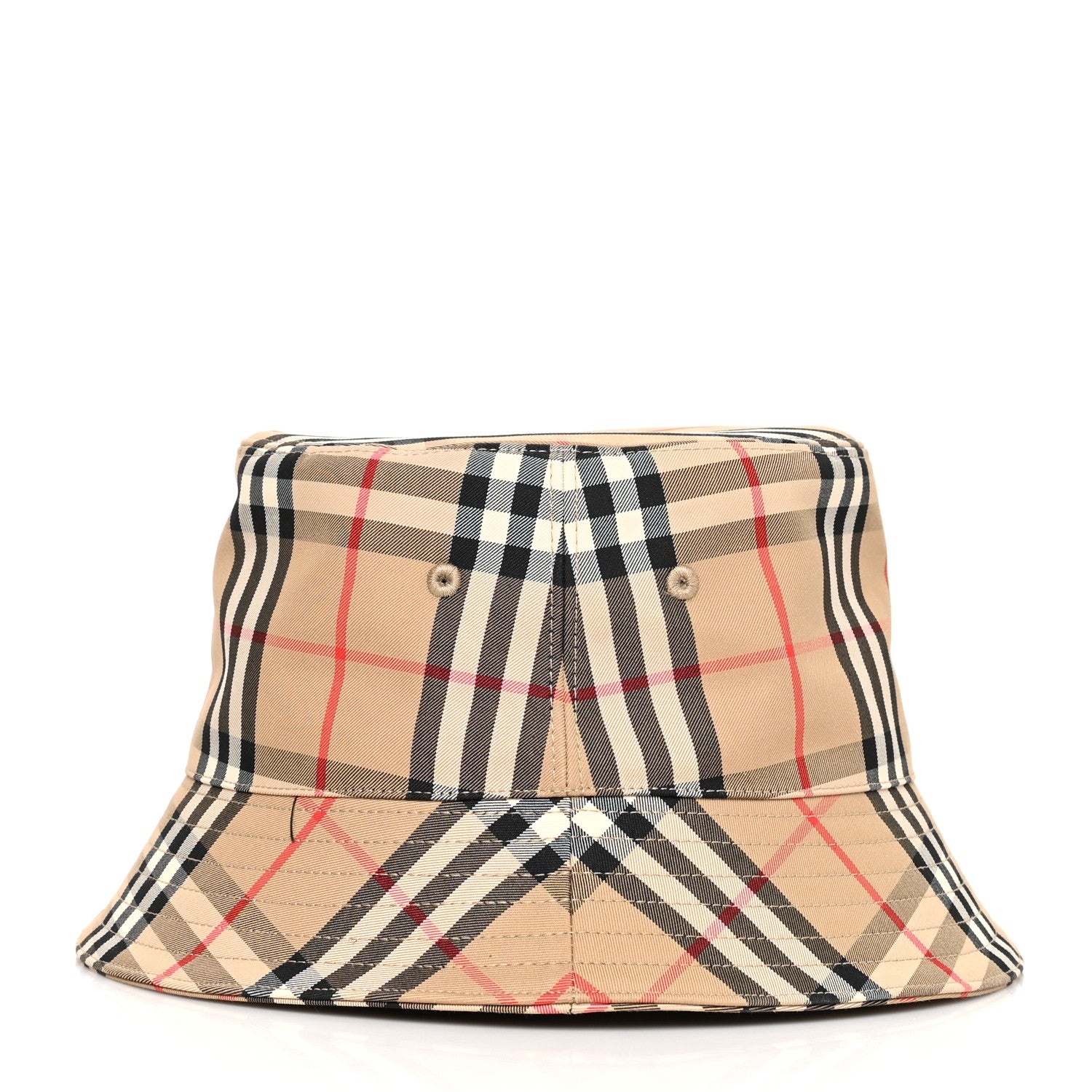 Burberry Technical Cotton Vintage Check Bucket Hat XL Archive Beige 4 of 8