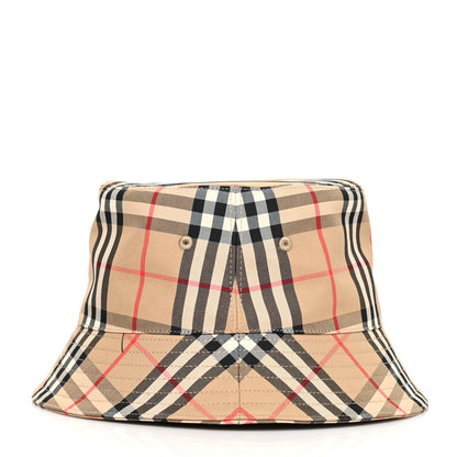 Burberry Technical Cotton Vintage Check Bucket Hat XL Archive Beige 4 of 8
