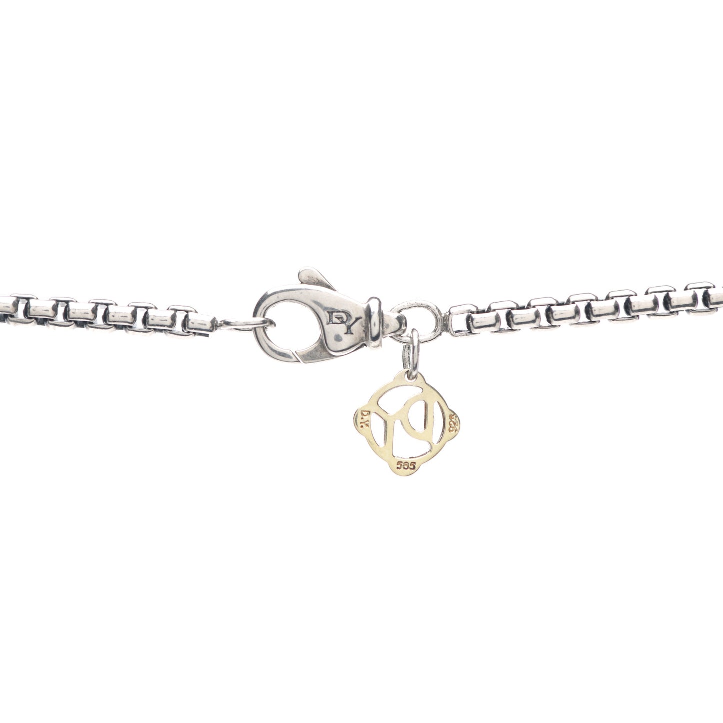 Sterling Silver Diamond 32mm Infinity Pendant Necklace