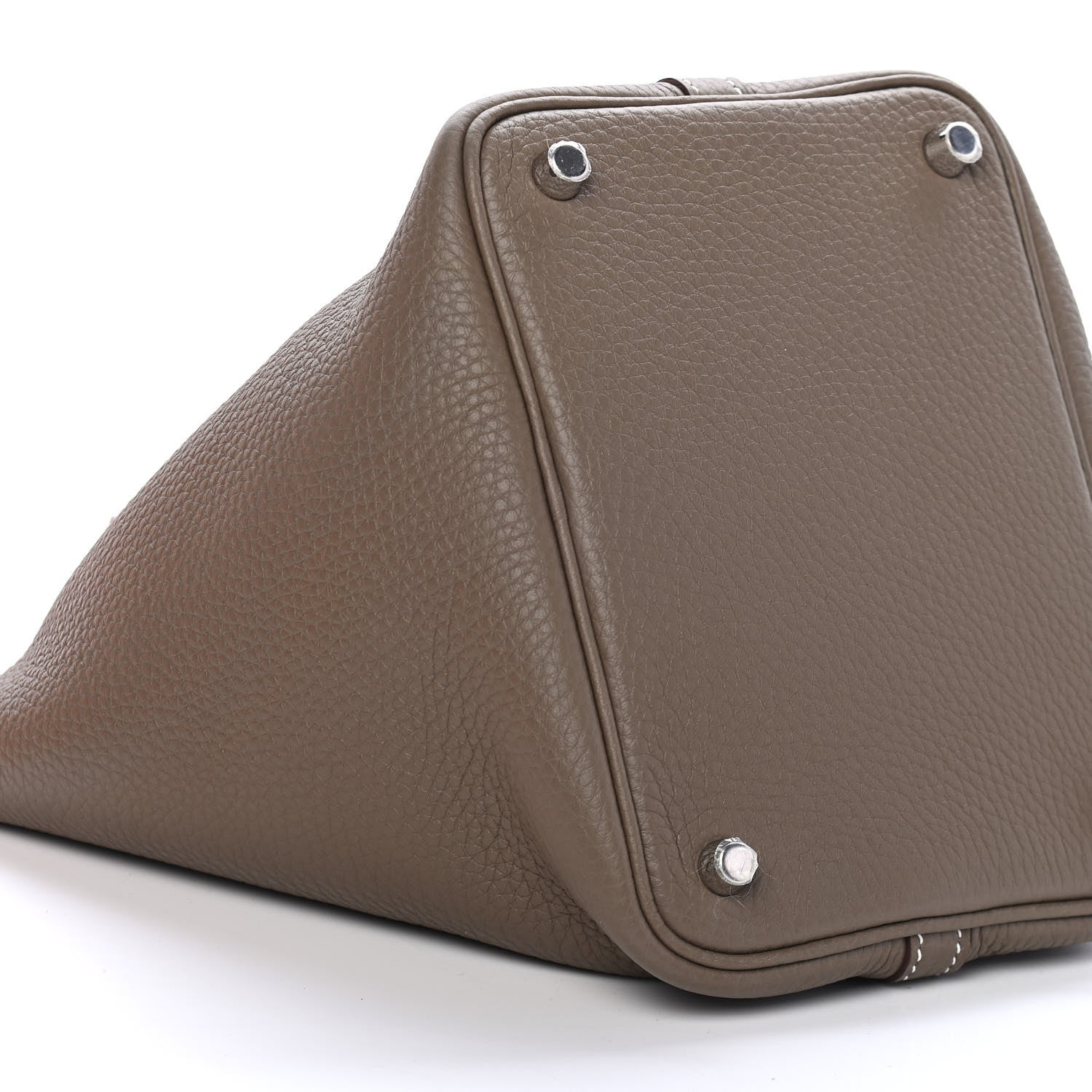 Hermes Taurillon Clemence Picotin Lock 18 PM Etoupe 8 of 9