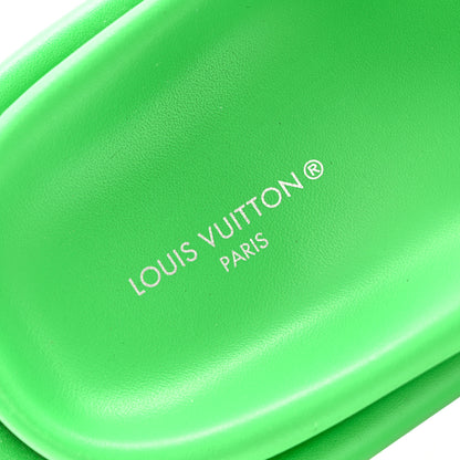 Louis Vuitton Technical Fabric Embossed Monogram Pool Pillow Comfort Mules 35 Green 7 of 12