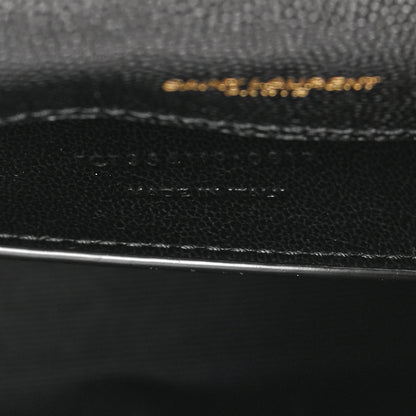 Saint Laurent Grain De Poudre Medium Classic Monogram Kate Tassel Satchel Black 7 of 14
