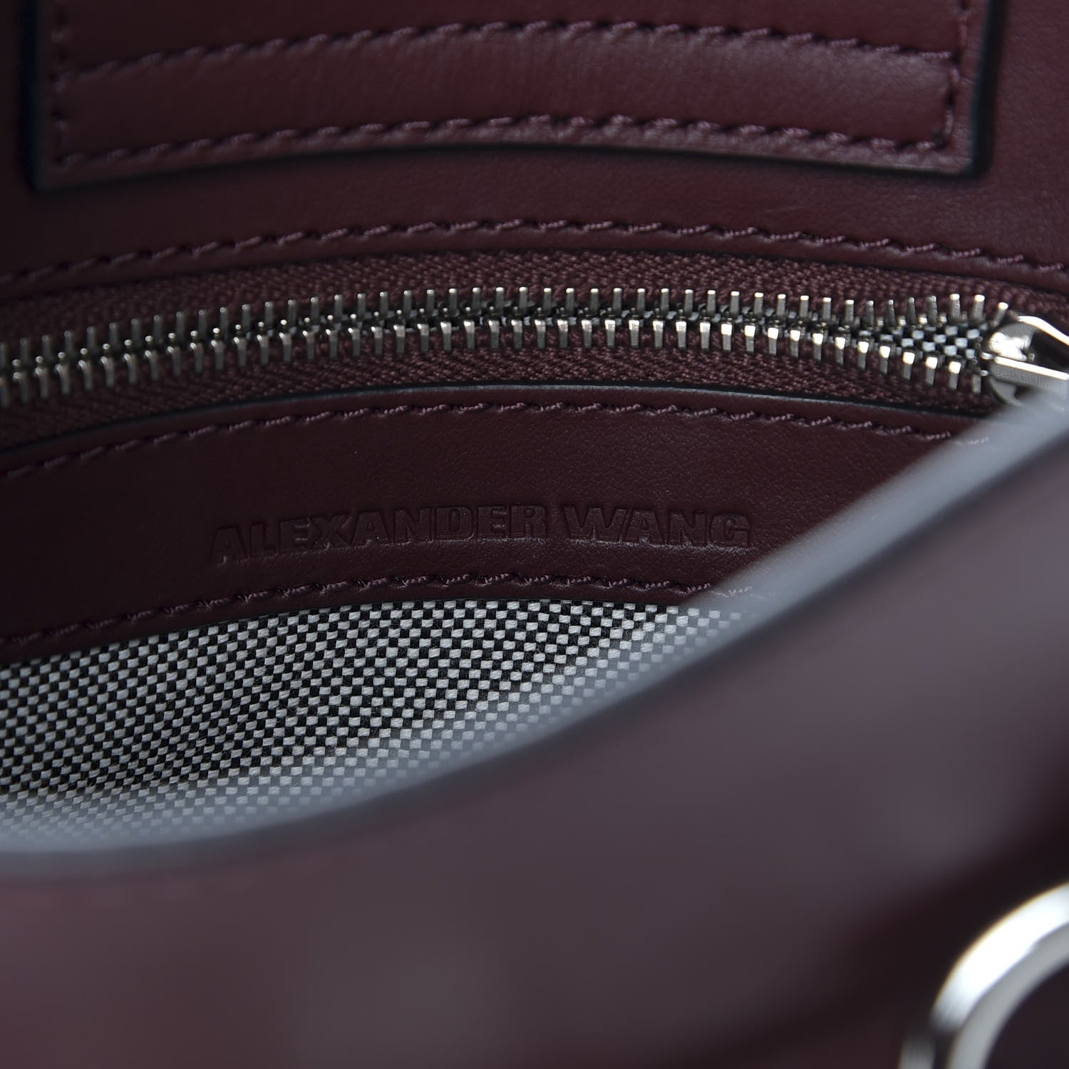 Alexander Wang Calfskin Mini Attica Chain Crossbody Beet 8 of 10