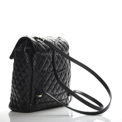 Chanel Lambskin Quilted Large Urban Spirit Backpack Black 3 of 6