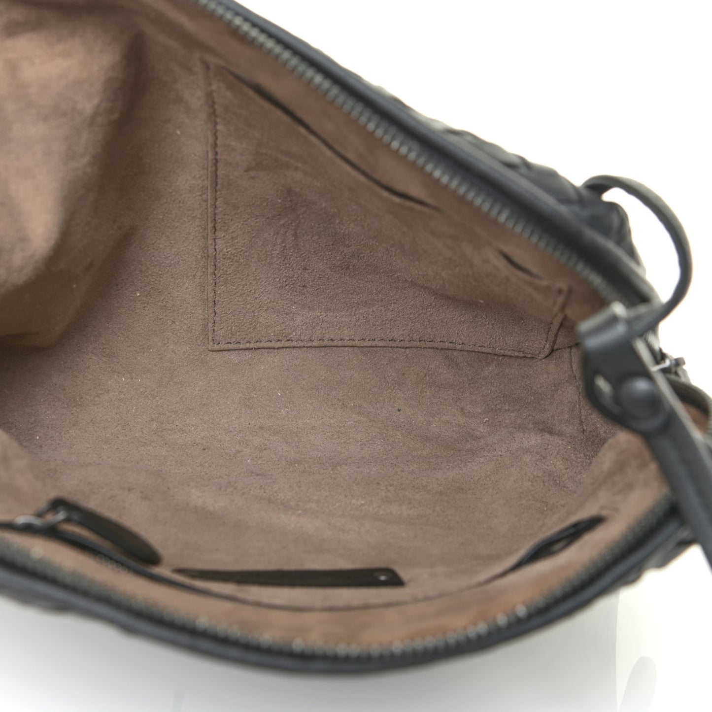 Nappa Intrecciato Nodini Bag Ebano