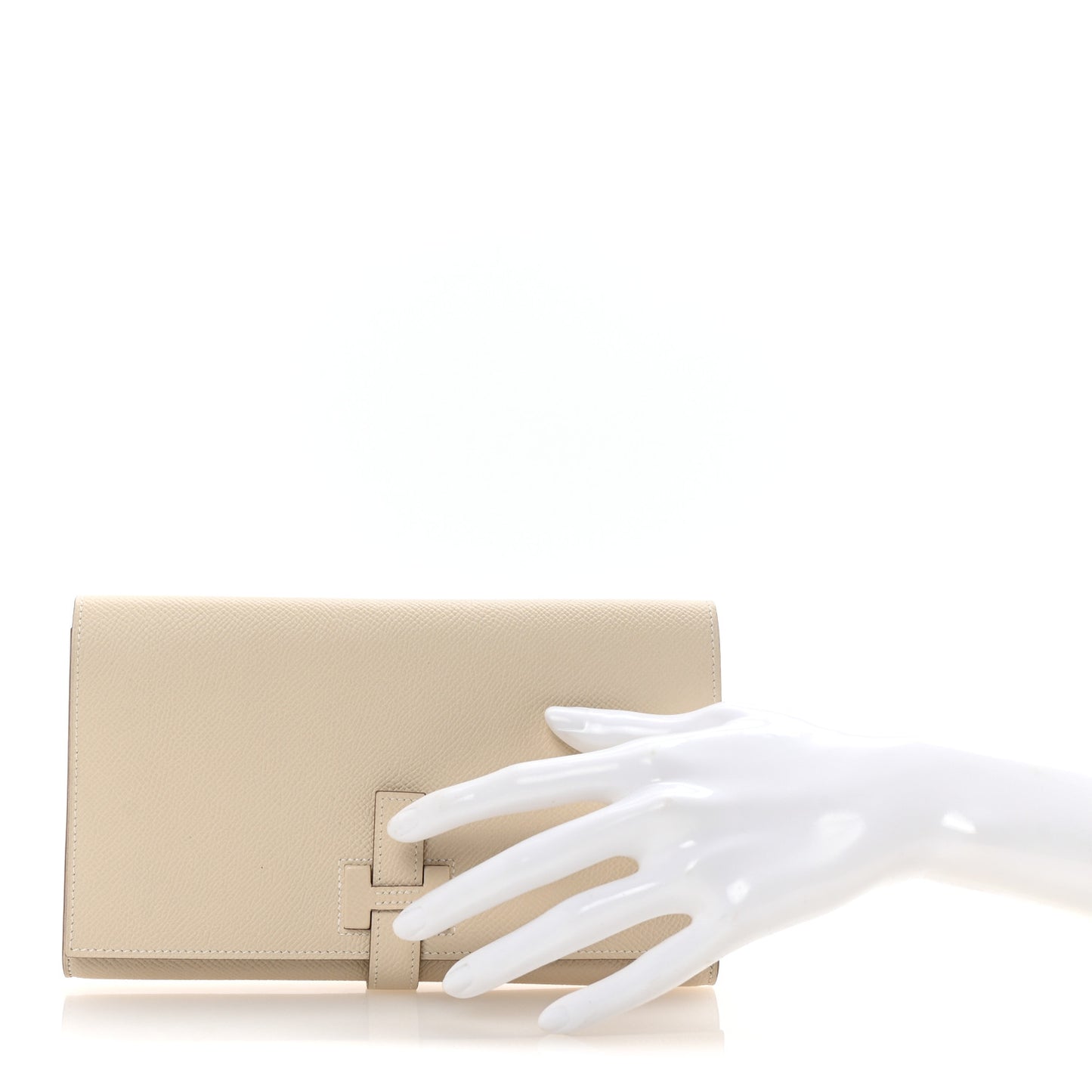 Epsom New H Passant Toutenmain Wallet Craie