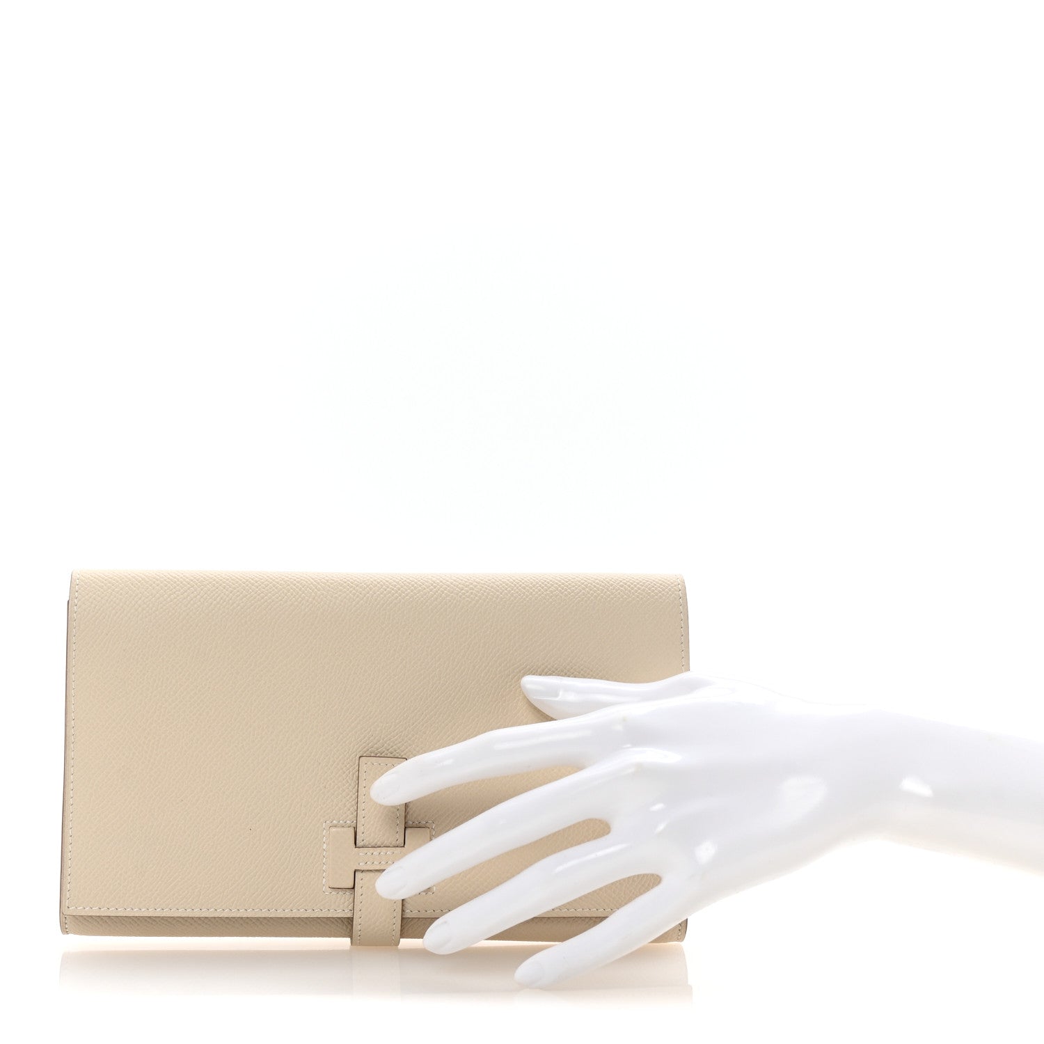 Hermes Epsom New H Passant Toutenmain Wallet Craie 2 of 8