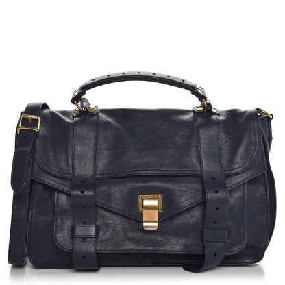 Proenza Schouler Lambskin Medium PS1 Satchel Midnight 1 of 8